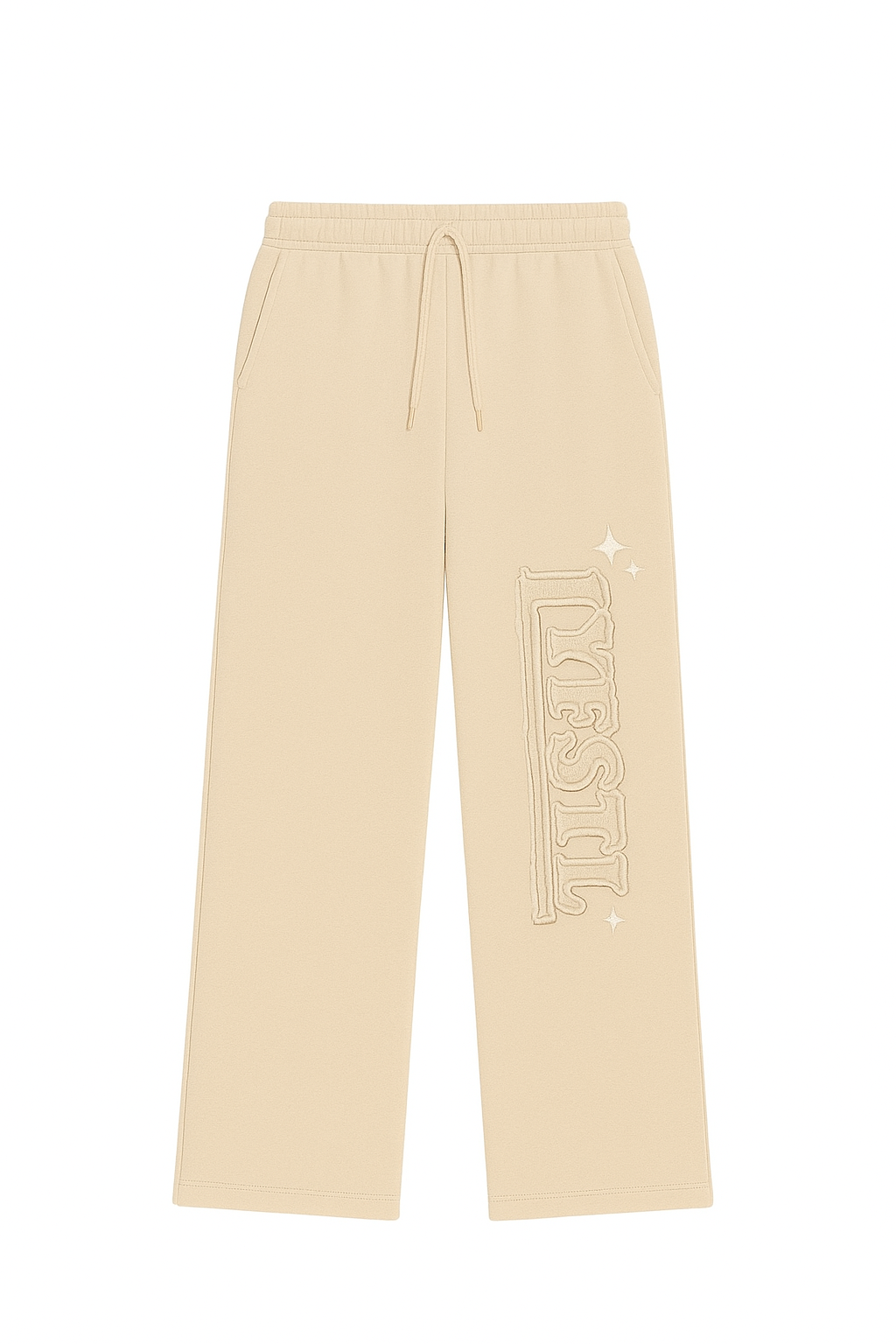 STONE BEIGE Patchwork Sweats