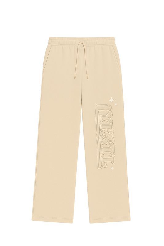 STONE BEIGE Patchwork Sweats