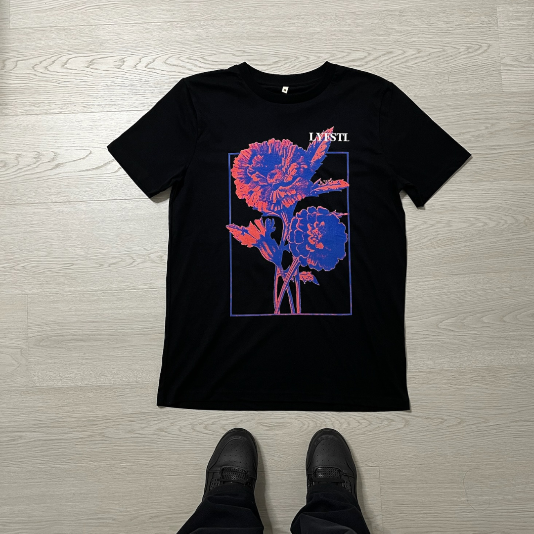 UTOPIA FLORAL Tee Black